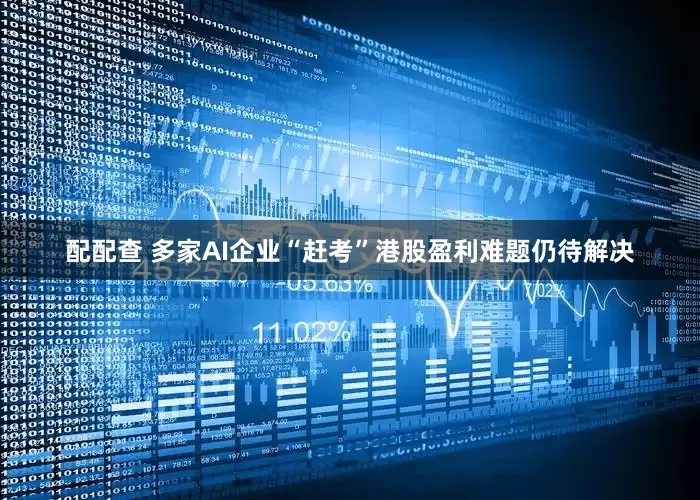 配配查 多家AI企业“赶考”港股盈利难题仍待解决